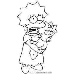 Coloring page: Simpsons (Cartoons) #23963 - Free Printable Coloring Pages