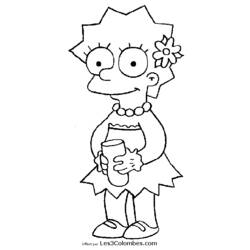 Coloring page: Simpsons (Cartoons) #23964 - Free Printable Coloring Pages