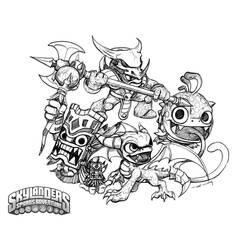 Coloring page: Skylanders (Cartoons) #43390 - Free Printable Coloring Pages