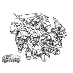 Coloring page: Skylanders (Cartoons) #43609 - Free Printable Coloring Pages