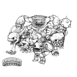 Coloring page: Skylanders (Cartoons) #43612 - Free Printable Coloring Pages