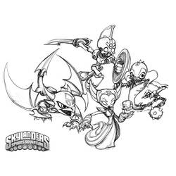 Coloring page: Skylanders (Cartoons) #43660 - Free Printable Coloring Pages