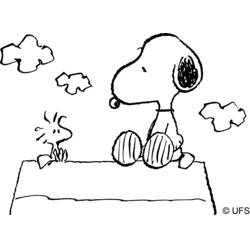 Coloring page: Snoopy (Cartoons) #27057 - Printable coloring pages