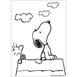 Coloring page: Snoopy (Cartoons) #27062 - Printable coloring pages