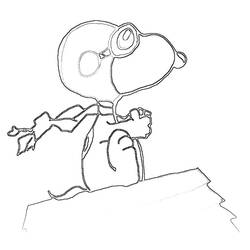 Coloring page: Snoopy (Cartoons) #27110 - Free Printable Coloring Pages