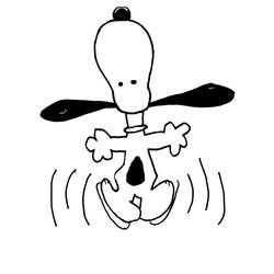 Coloring page: Snoopy (Cartoons) #27146 - Free Printable Coloring Pages