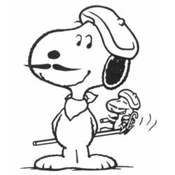 Coloring page: Snoopy (Cartoons) #27191 - Free Printable Coloring Pages