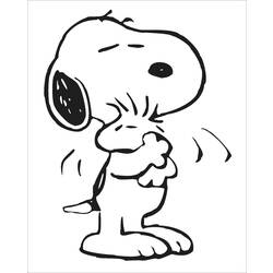 Coloring page: Snoopy (Cartoons) #27194 - Printable coloring pages