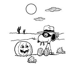 Coloring page: Snoopy (Cartoons) #27209 - Free Printable Coloring Pages