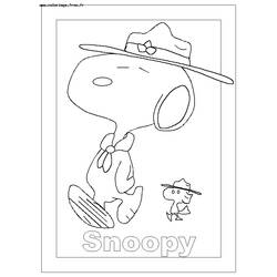 Coloring page: Snoopy (Cartoons) #27241 - Free Printable Coloring Pages
