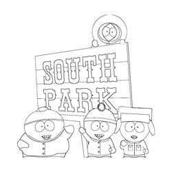 Coloring pages: South Park - Printable coloring pages