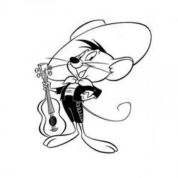 Coloring page: Speedy Gonzales (Cartoons) #30714 - Printable coloring pages
