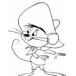 Coloring page: Speedy Gonzales (Cartoons) #30724 - Printable coloring pages