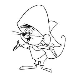 Coloring page: Speedy Gonzales (Cartoons) #30726 - Printable coloring pages