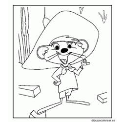Coloring page: Speedy Gonzales (Cartoons) #30731 - Printable coloring pages