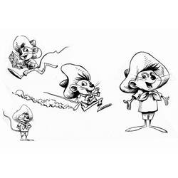 Coloring page: Speedy Gonzales (Cartoons) #30801 - Printable coloring pages