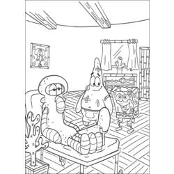 Coloring page: SquareBob SquarePants (Cartoons) #33373 - Free Printable Coloring Pages