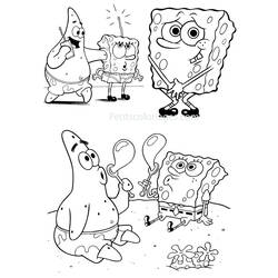 Coloring page: SquareBob SquarePants (Cartoons) #33382 - Free Printable Coloring Pages