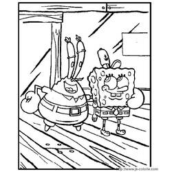 Coloring page: SquareBob SquarePants (Cartoons) #33384 - Free Printable Coloring Pages