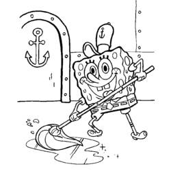 Coloring page: SquareBob SquarePants (Cartoons) #33396 - Free Printable Coloring Pages