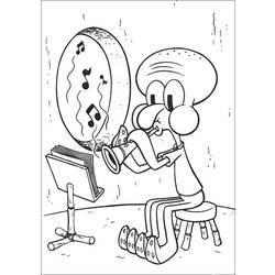 Coloring page: SquareBob SquarePants (Cartoons) #33400 - Free Printable Coloring Pages