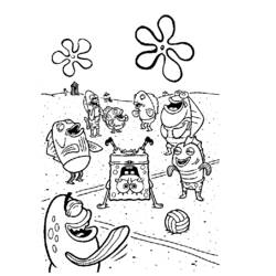 Coloring page: SquareBob SquarePants (Cartoons) #33404 - Free Printable Coloring Pages