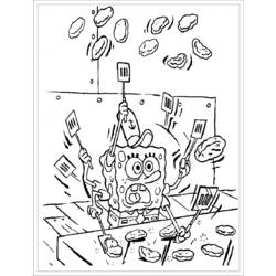Coloring page: SquareBob SquarePants (Cartoons) #33421 - Free Printable Coloring Pages