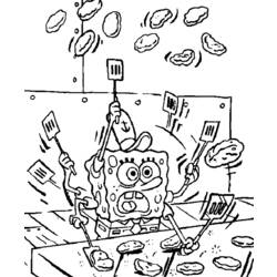 Coloring page: SquareBob SquarePants (Cartoons) #33427 - Free Printable Coloring Pages