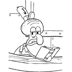 Coloring page: SquareBob SquarePants (Cartoons) #33436 - Free Printable Coloring Pages