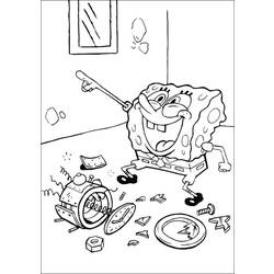 Coloring page: SquareBob SquarePants (Cartoons) #33443 - Free Printable Coloring Pages