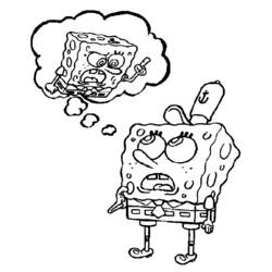 Coloring page: SquareBob SquarePants (Cartoons) #33449 - Free Printable Coloring Pages