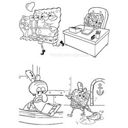 Coloring page: SquareBob SquarePants (Cartoons) #33452 - Free Printable Coloring Pages