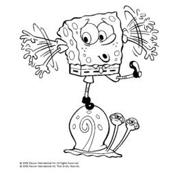 Coloring page: SquareBob SquarePants (Cartoons) #33455 - Free Printable Coloring Pages