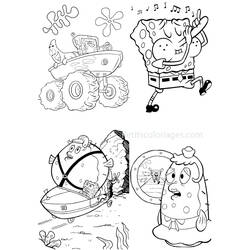 Coloring page: SquareBob SquarePants (Cartoons) #33457 - Free Printable Coloring Pages