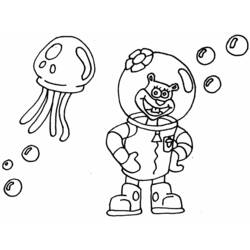 Coloring page: SquareBob SquarePants (Cartoons) #33463 - Free Printable Coloring Pages