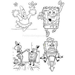 Coloring page: SquareBob SquarePants (Cartoons) #33468 - Free Printable Coloring Pages