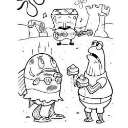 Coloring page: SquareBob SquarePants (Cartoons) #33471 - Free Printable Coloring Pages