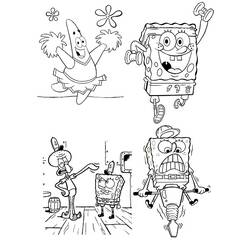 Coloring page: SquareBob SquarePants (Cartoons) #33487 - Free Printable Coloring Pages