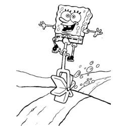 Coloring page: SquareBob SquarePants (Cartoons) #33488 - Free Printable Coloring Pages