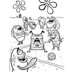 Coloring page: SquareBob SquarePants (Cartoons) #33492 - Free Printable Coloring Pages