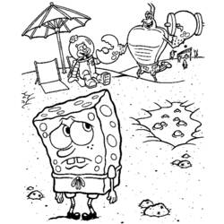 Coloring page: SquareBob SquarePants (Cartoons) #33495 - Free Printable Coloring Pages