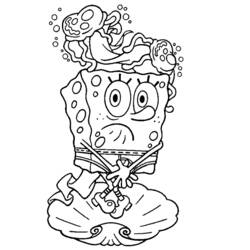 Coloring page: SquareBob SquarePants (Cartoons) #33505 - Free Printable Coloring Pages