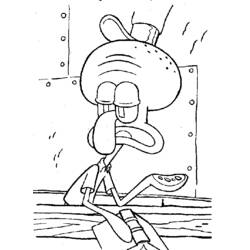 Coloring page: SquareBob SquarePants (Cartoons) #33513 - Free Printable Coloring Pages