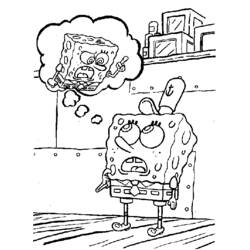 Coloring page: SquareBob SquarePants (Cartoons) #33516 - Free Printable Coloring Pages