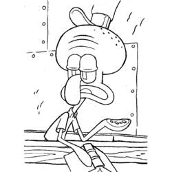 Coloring page: SquareBob SquarePants (Cartoons) #33518 - Free Printable Coloring Pages