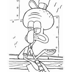 Coloring page: SquareBob SquarePants (Cartoons) #33528 - Free Printable Coloring Pages