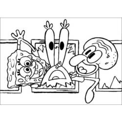 Coloring page: SquareBob SquarePants (Cartoons) #33560 - Free Printable Coloring Pages