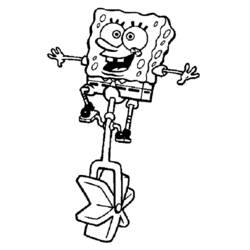 Coloring page: SquareBob SquarePants (Cartoons) #33563 - Free Printable Coloring Pages