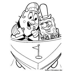 Coloring page: SquareBob SquarePants (Cartoons) #33584 - Free Printable Coloring Pages