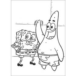 Coloring page: SquareBob SquarePants (Cartoons) #33587 - Free Printable Coloring Pages